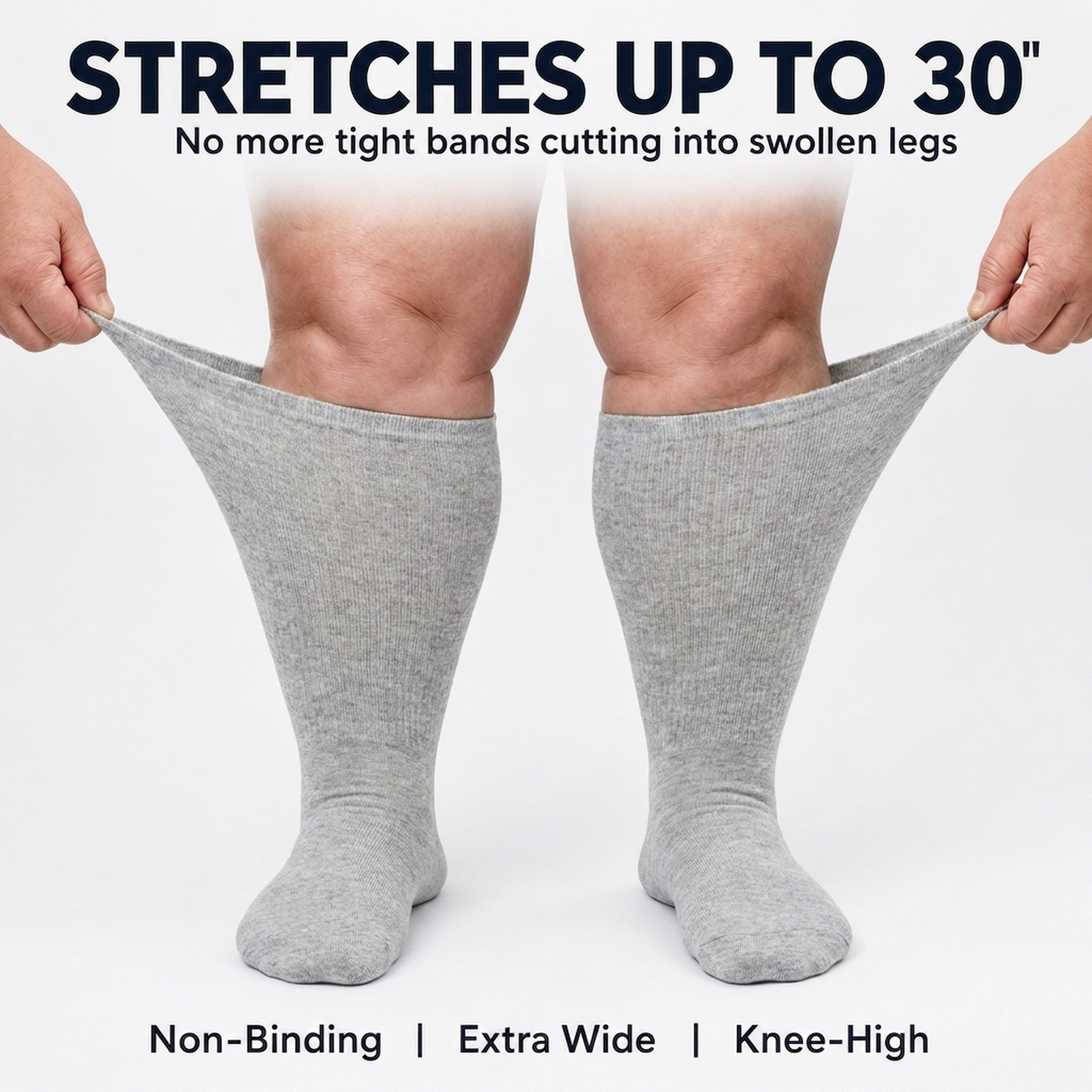 Gooi Extra Wide Socks - 02-width