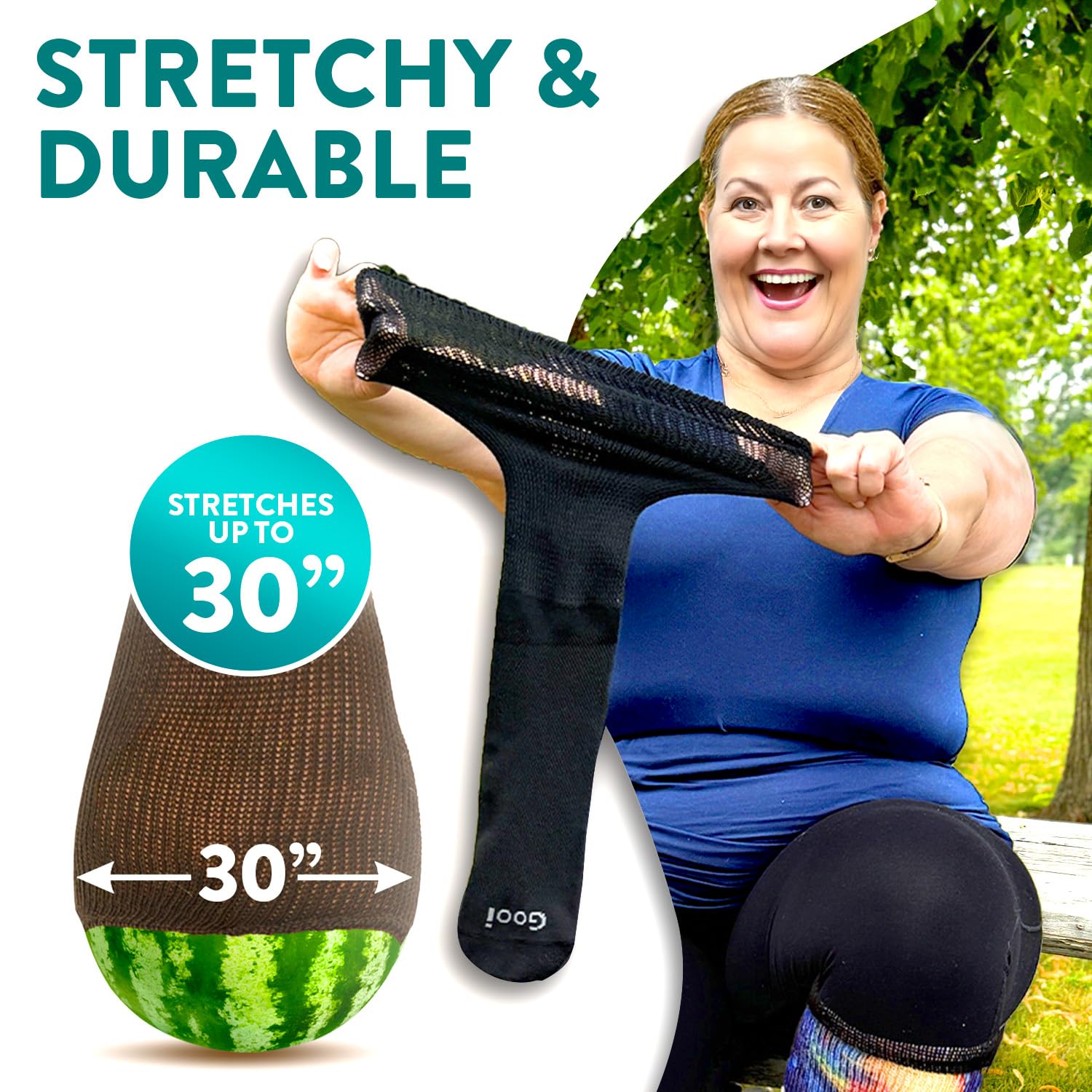 Gooi Extra Wide Socks - 03-stretchy