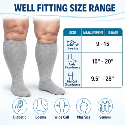 Gooi Extra Wide Socks - 06-size