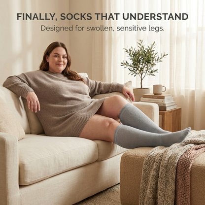 Gooi Extra Wide Socks - 07-social